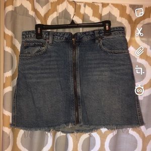 Free People Jean skirt